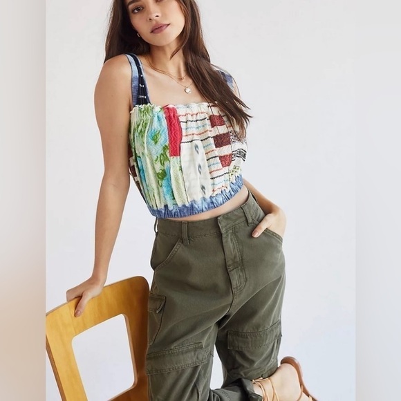 NWT Anthropologie Crafted Cropped Tank Size S - Picture 2 of 11